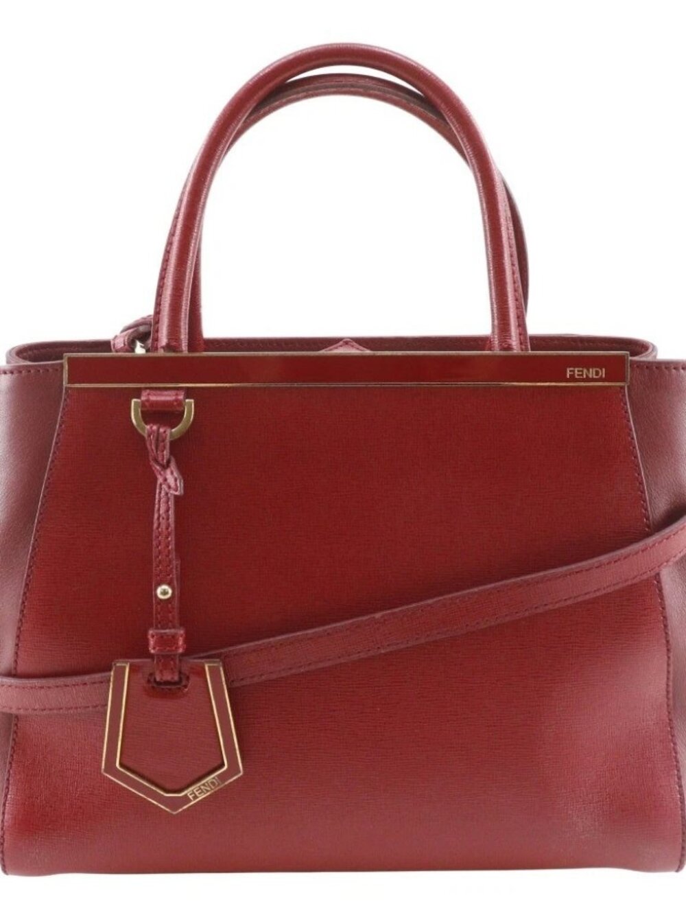 FENDI Petite to Jules Handbag 8BH253 2WAYShoulder Red leather Women